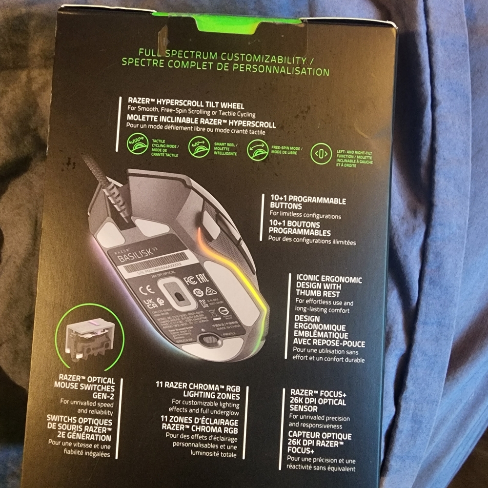 Razer Basilisk V3 Gaming Mouse - Picture 4 of 5